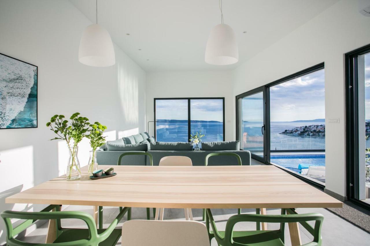 Holiday Home Olive Exclusive - 8 People, Heated Pool, Okrug Gornji, Sea View Trogir Bagian luar foto